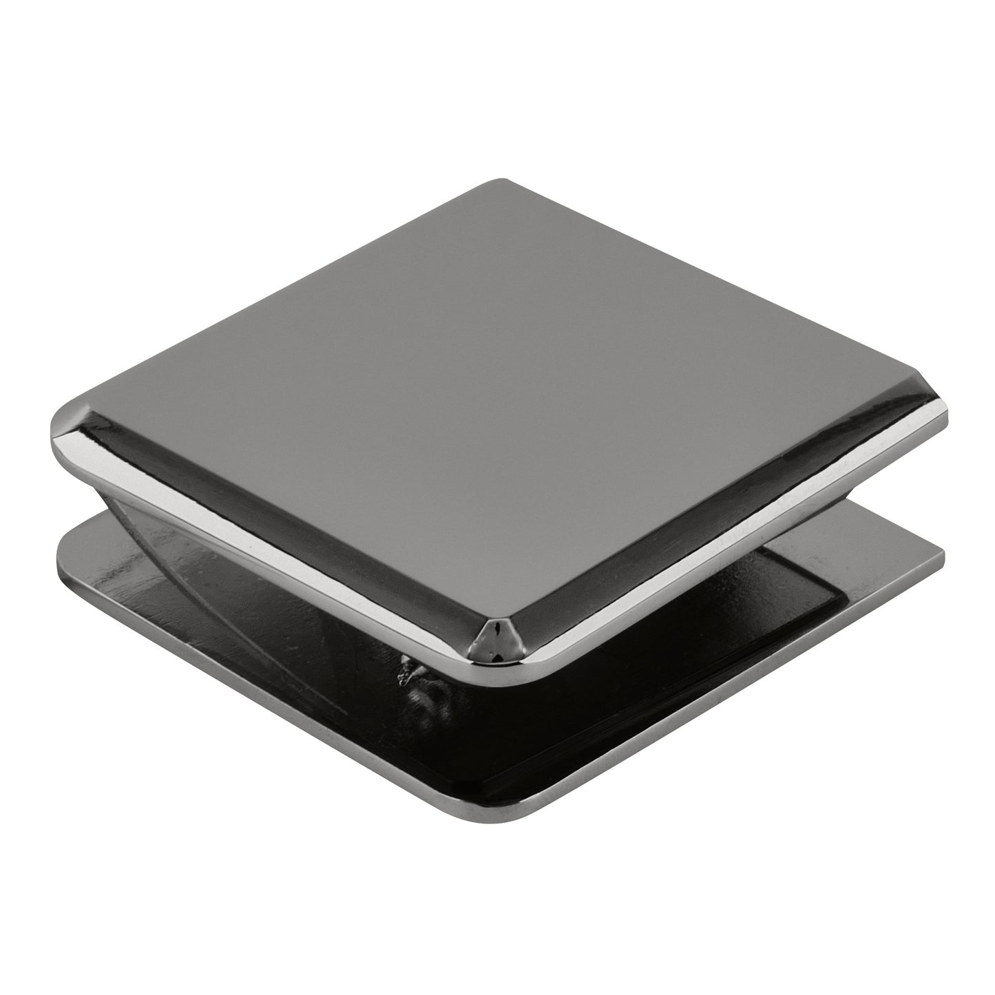 No Fabrication Fixed Panel Glass Clamp for 3/8" Thick Glass & Shower Panels