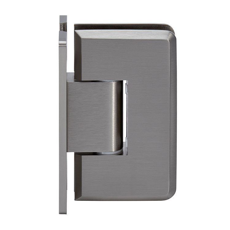 Wall to Glass 90° Full Back Plate Cologne 037 Series Wall Mount 'H' Hinge, Heavy Duty, C0L037
