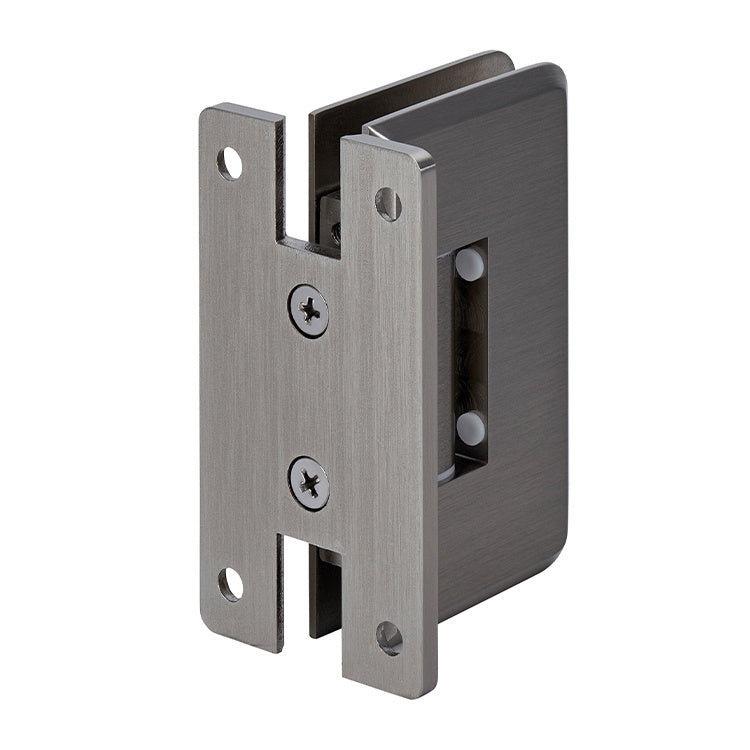 Wall to Glass 90° Full Back Plate Cologne 037 Series Wall Mount 'H' Hinge, Heavy Duty, C0L037
