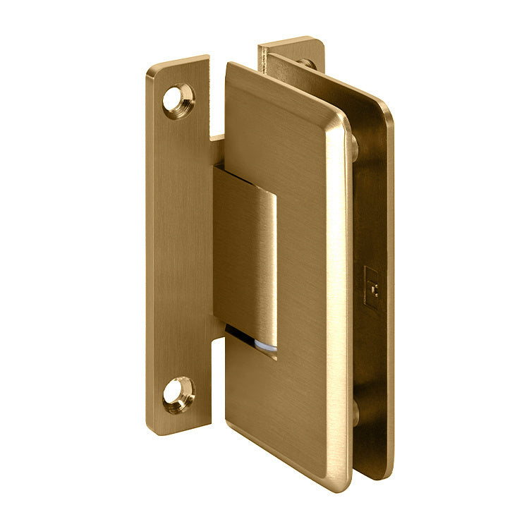 Wall to Glass 90° Full Back Plate Cologne 037 Series Wall Mount 'H' Hinge, Heavy Duty, C0L037