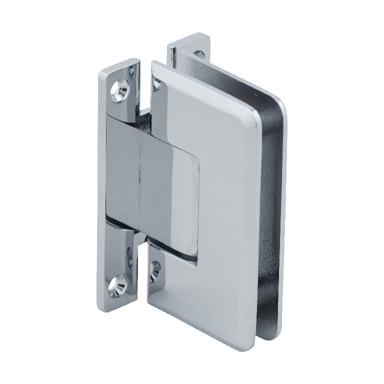 Wall to Glass 90° Full Back Plate Cologne 037 Series Wall Mount 'H' Hinge, Heavy Duty, C0L037