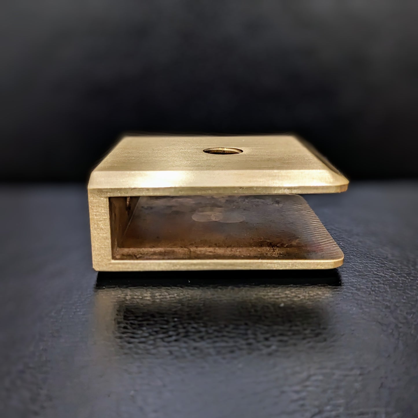 No Fabrication Fixed Panel Glass Clamp for 3/8" Thick Glass & Shower Panels
