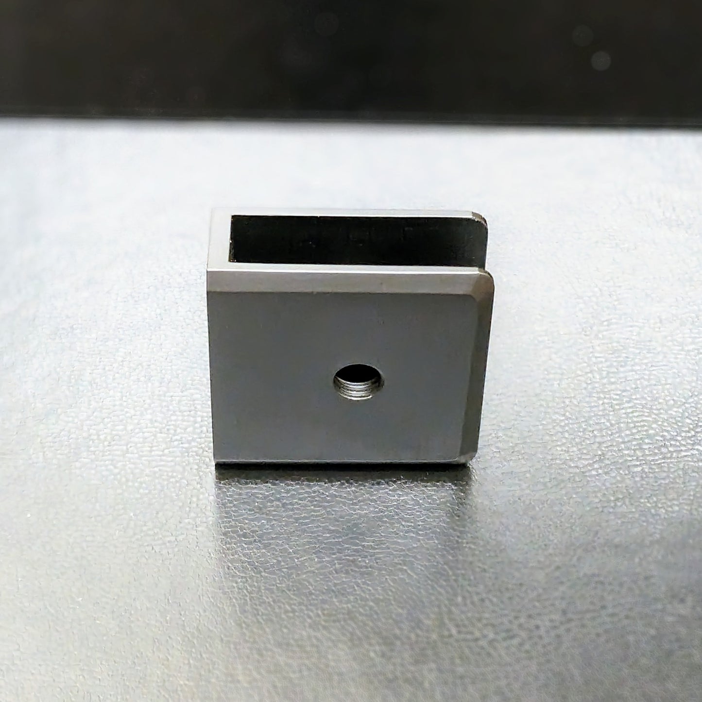 No Fabrication Fixed Panel Glass Clamp for 3/8" Thick Glass & Shower Panels