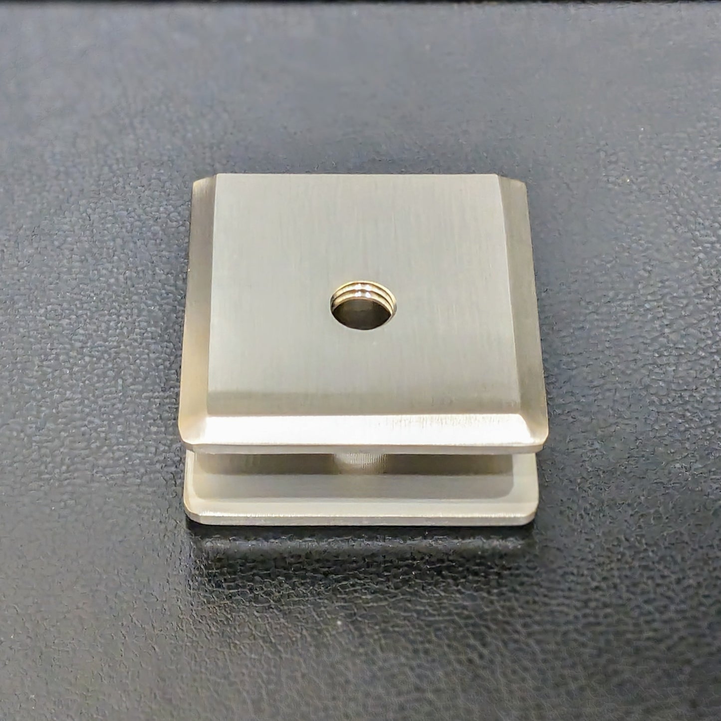 No Fabrication Fixed Panel Glass Clamp for 3/8" Thick Glass & Shower Panels