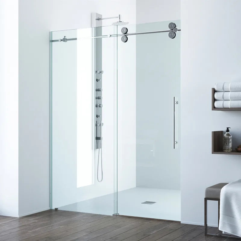 Frameless Shower Sliding Door System, Barn Door Style (Local Pickup)