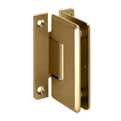 Wall to Glass 90° Full Back Plate Cologne 037 Series Wall Mount 'H' Hinge, Heavy Duty, C0L037