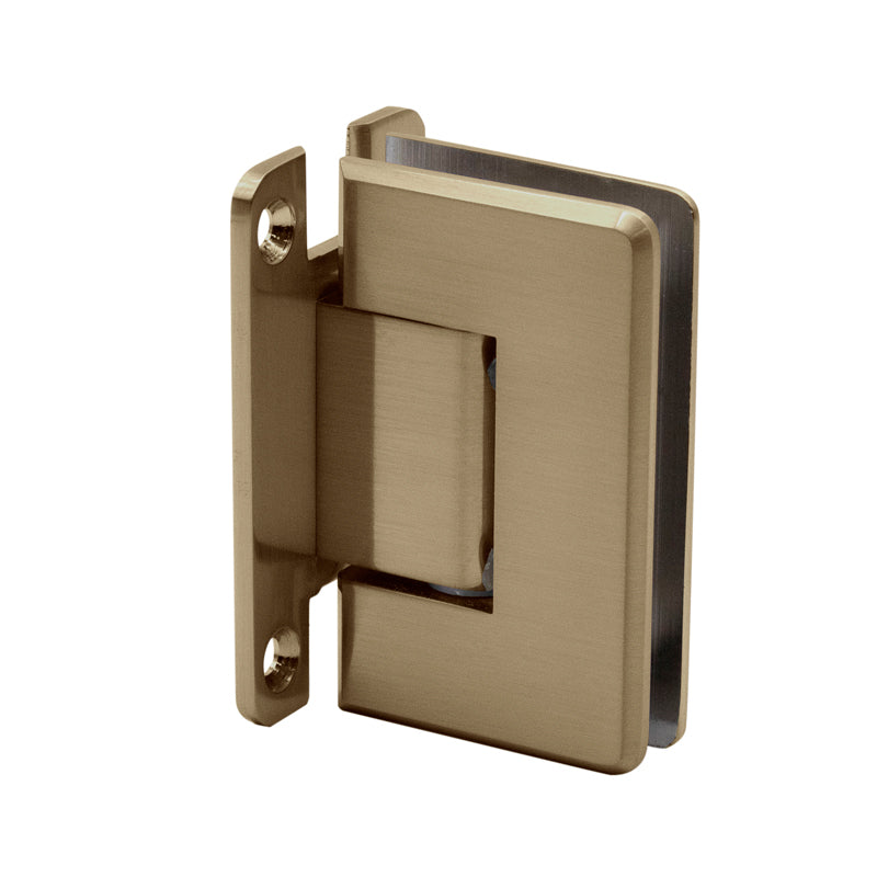 P1N037 Standard Wall Mount Hinge - Full Back Plate - Matte Black