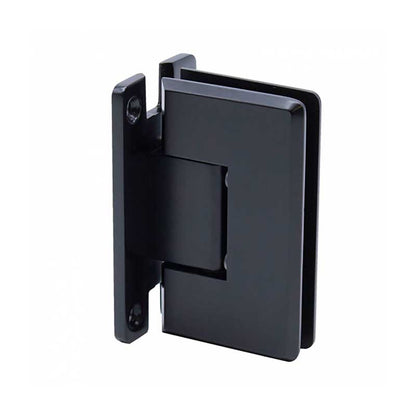 P1N037 Standard Wall Mount Hinge - Full Back Plate - Matte Black