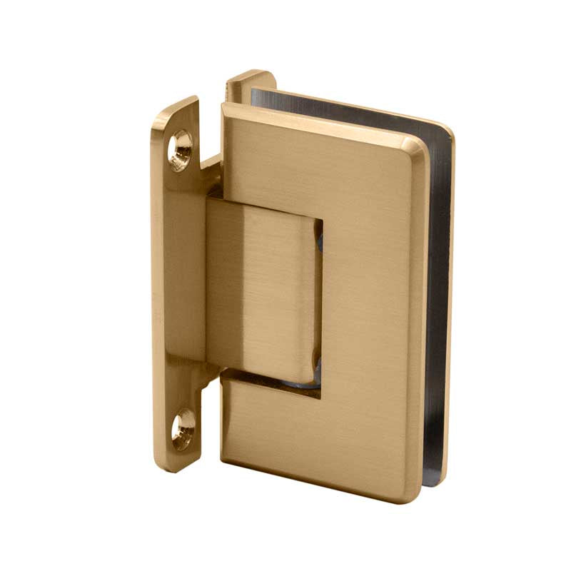 P1N037 Standard Wall Mount Hinge - Full Back Plate - Matte Black