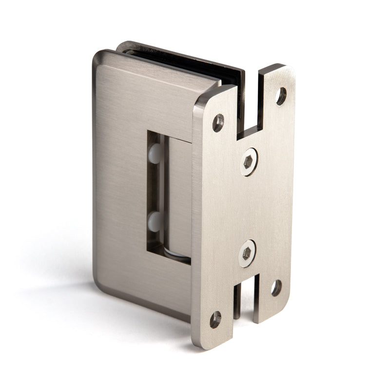 P1N037 Standard Wall Mount Hinge - Full Back Plate - Matte Black