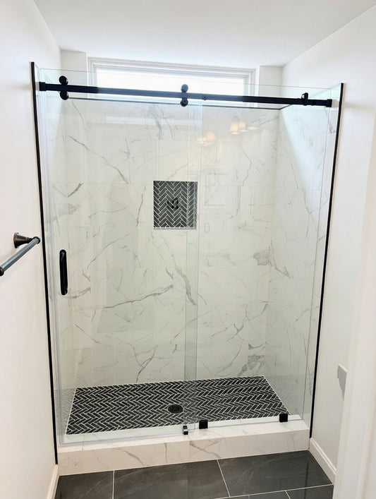 Serenity Matte Black Sliding System