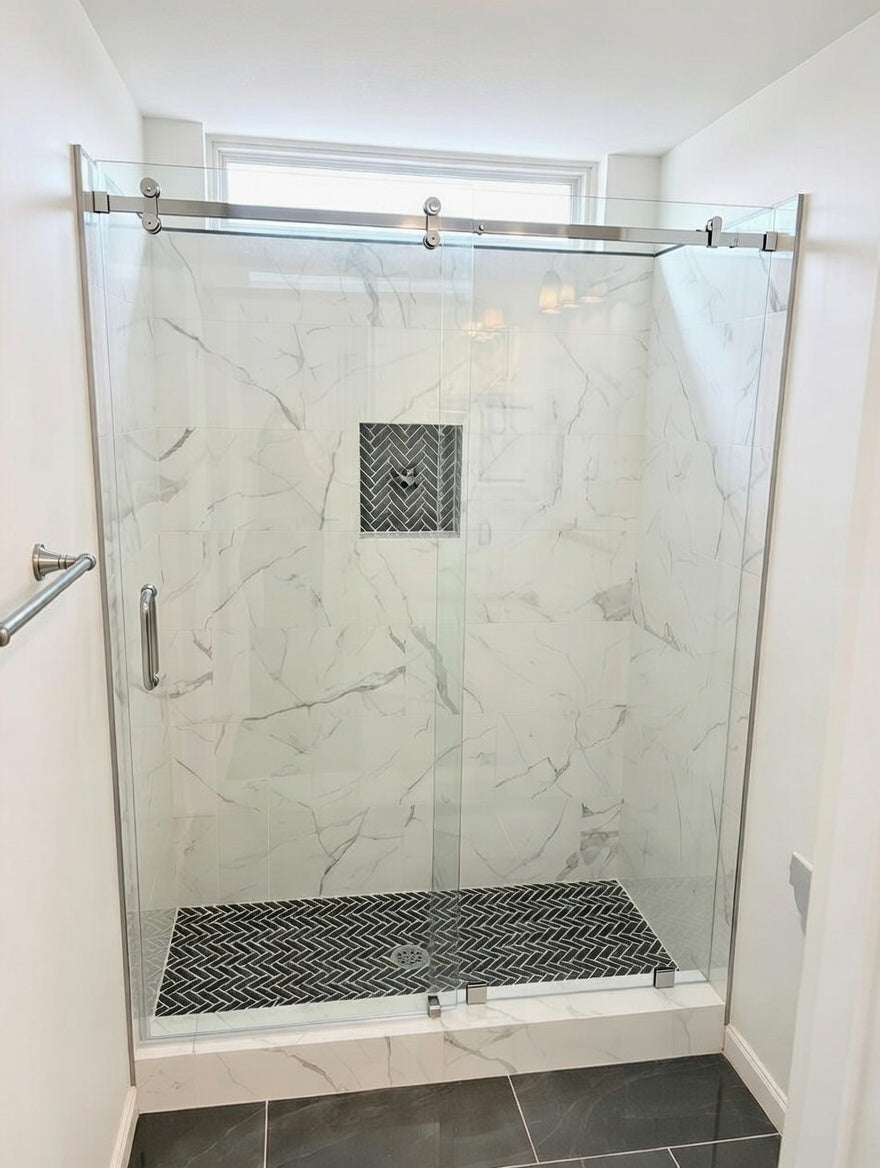 Serenity Polished Chrome Sliding System